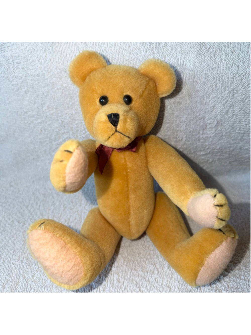 Vintage Boyds Collection Bear Otto Golden Teddy Award 1990 100% Wool Joined Limb